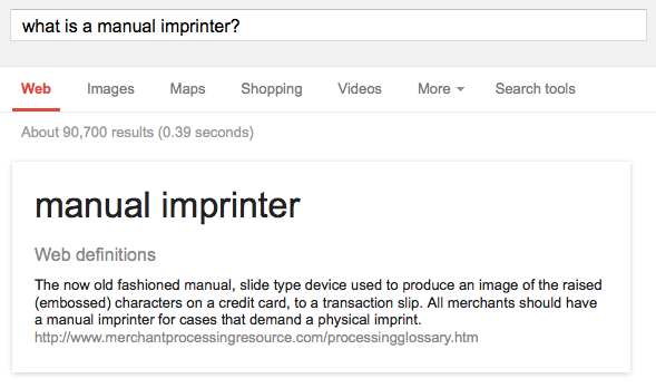 manual imprinter