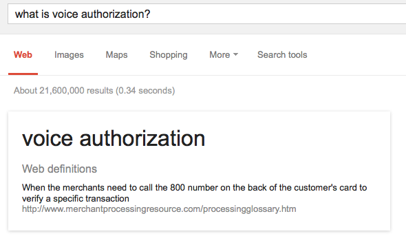 voice authorization