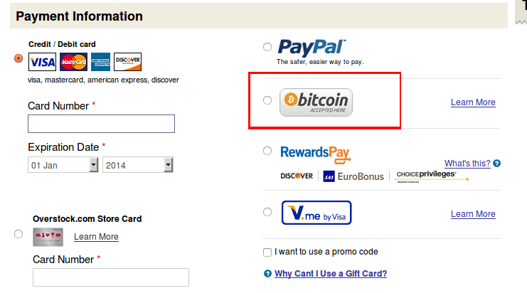 how to buy from overstock with bitcoin