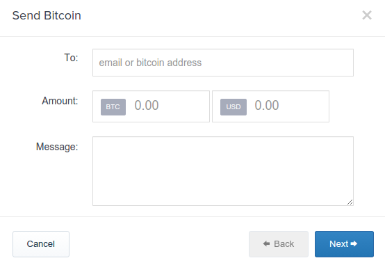 send bitcoin
