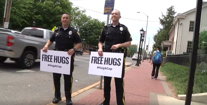 #hugacop James Spadola at right