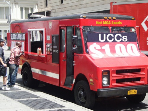 UCC Leads - Truck on Wall Street