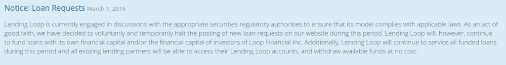Lending Loop Notice