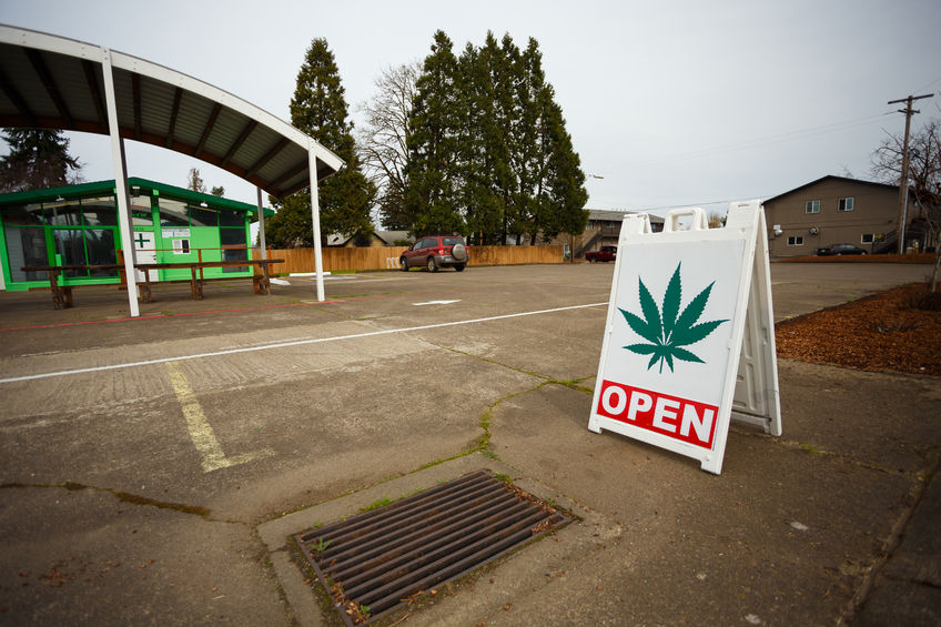 Marijuana Dispensary Sign in Springfield, OR