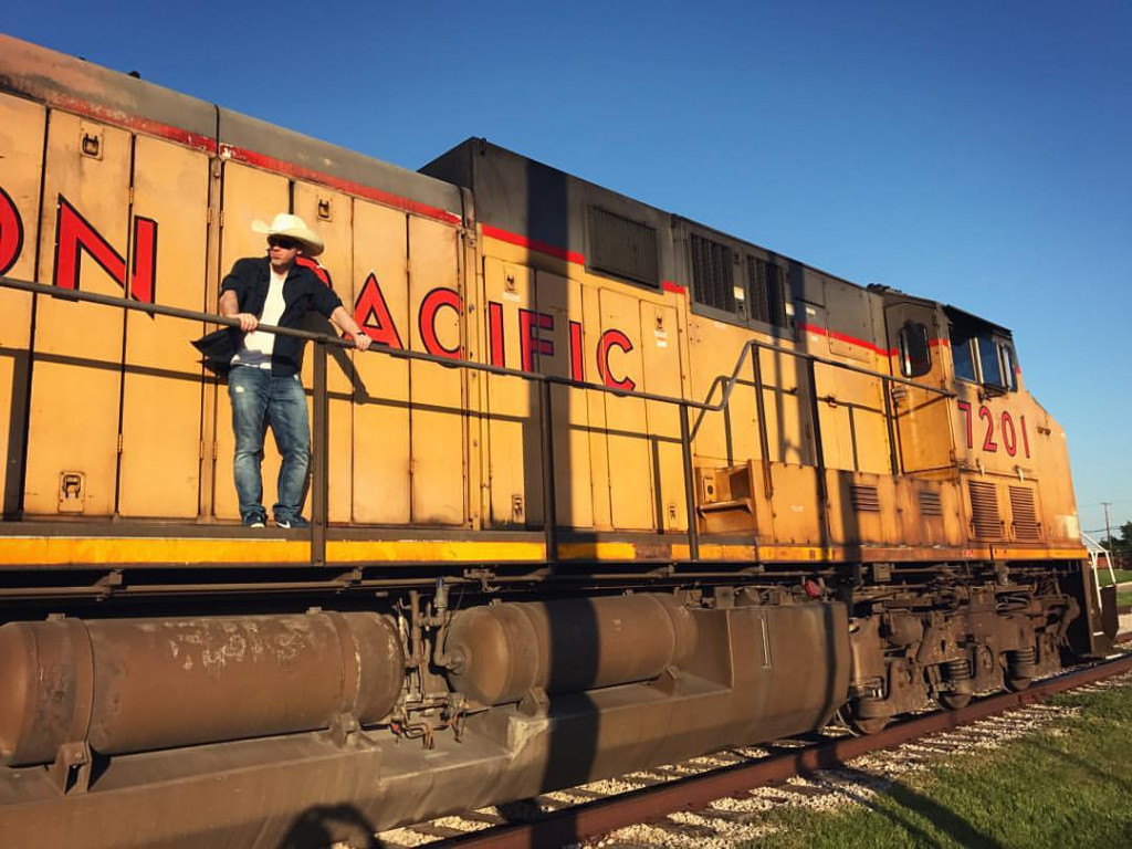 Sean Murray on Union Pacific Train