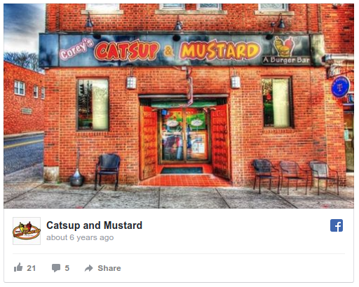 catsup and mustard