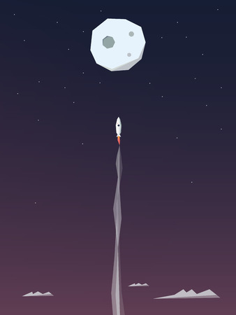 shooting up to the moon