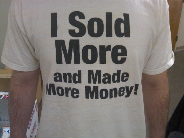 I sold more