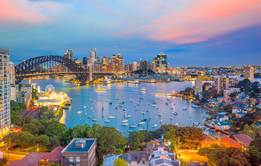 Downtown Sydney skyline