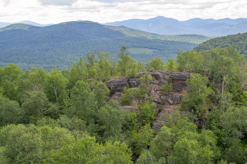 Views of the Adirondack from the top of a mountain