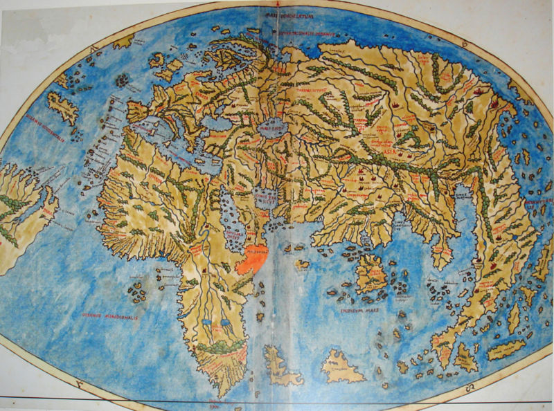 world map in 1520