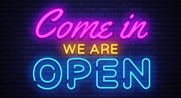 we're open