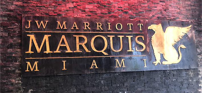 JW Marriott Marquis sign