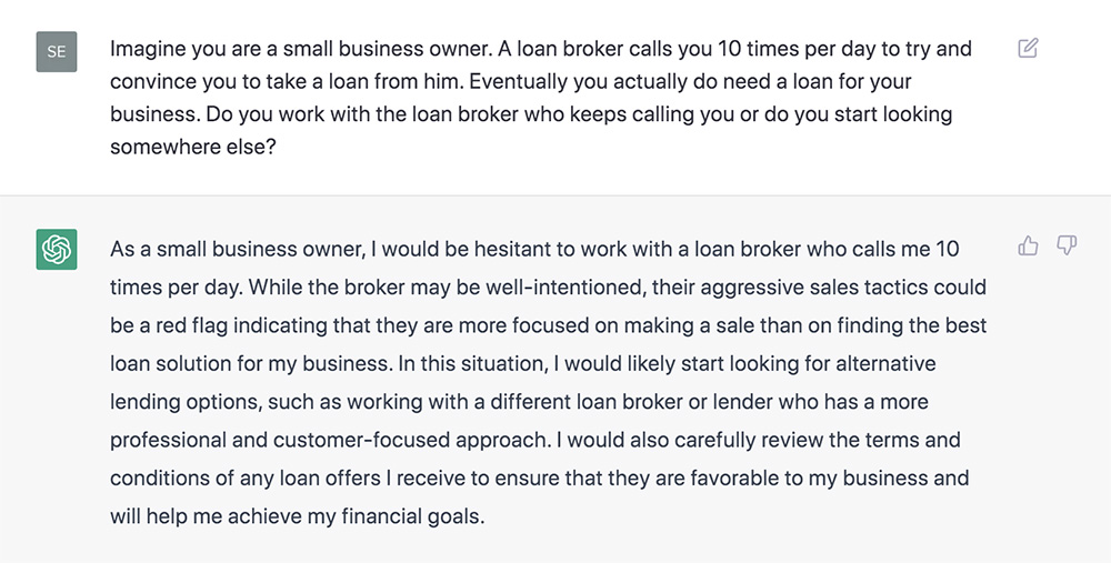 loan broker call