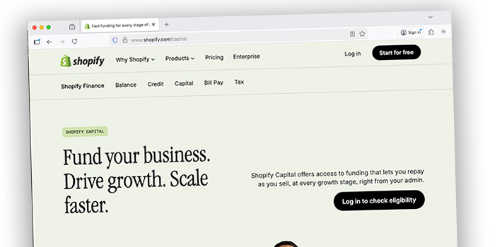 shopify capital home