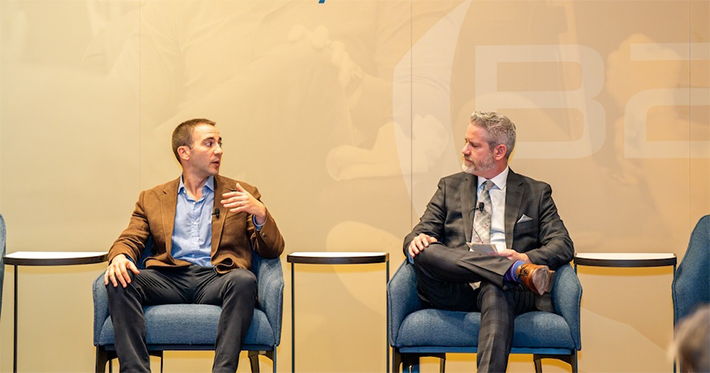 fireside chat b2b finance expo michael tannenbaum left